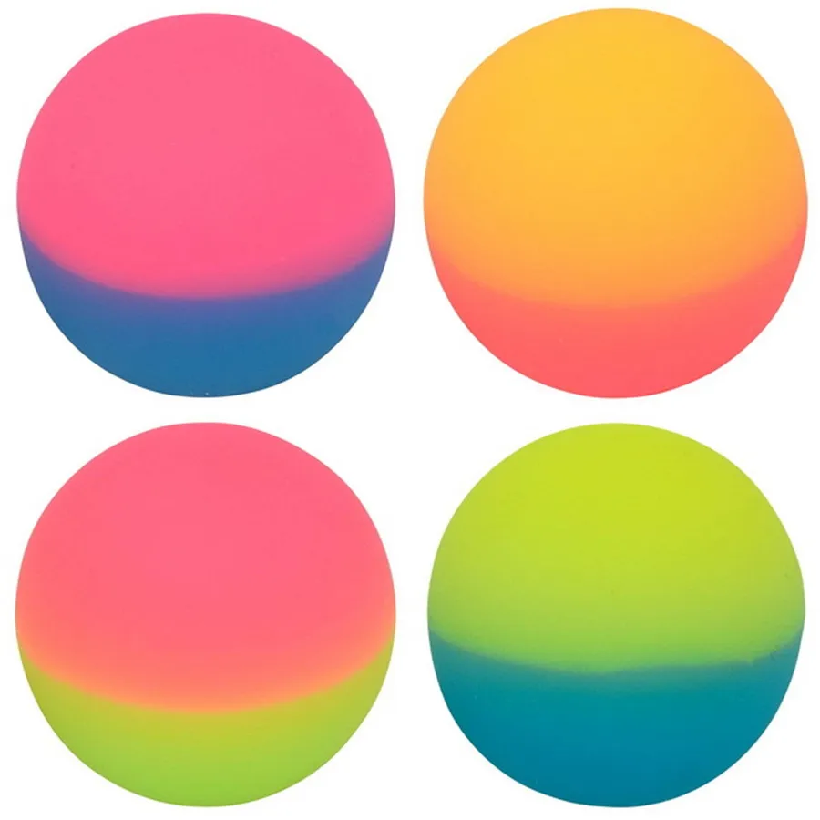 Multicolor Bouncy Stress Reliever Rubber Balls - Assorted — wholesale Fidgets & Sensory by the case