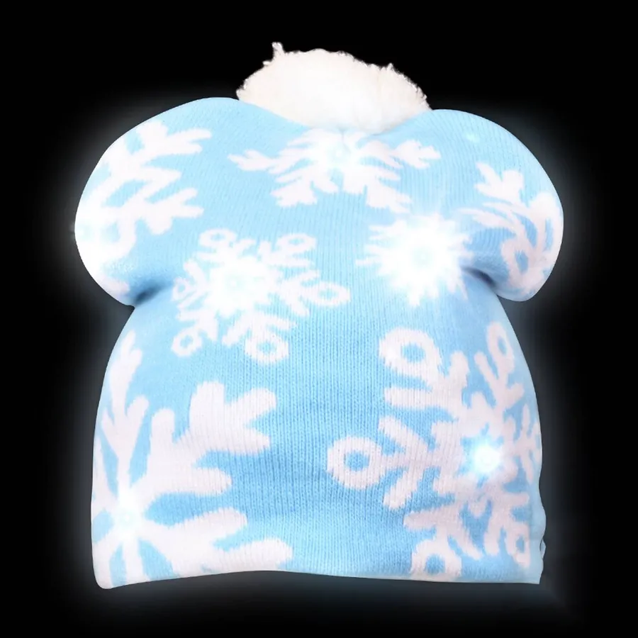 Snowflake Light-Up Beanie Hat — wholesale Apparel & Accessories by the case