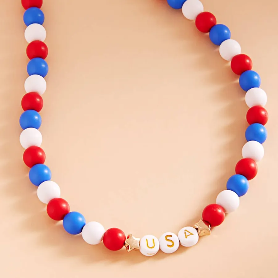 Letter Beaded Necklace For Women's — wholesale Apparel & Accessories by the case