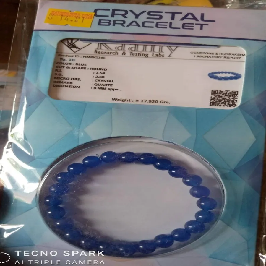 Wholesale Beautiful 8mm Blue Onyx Beads Unisex Bracelet (Sold by PCS) — wholesale Apparel & Accessories by the case