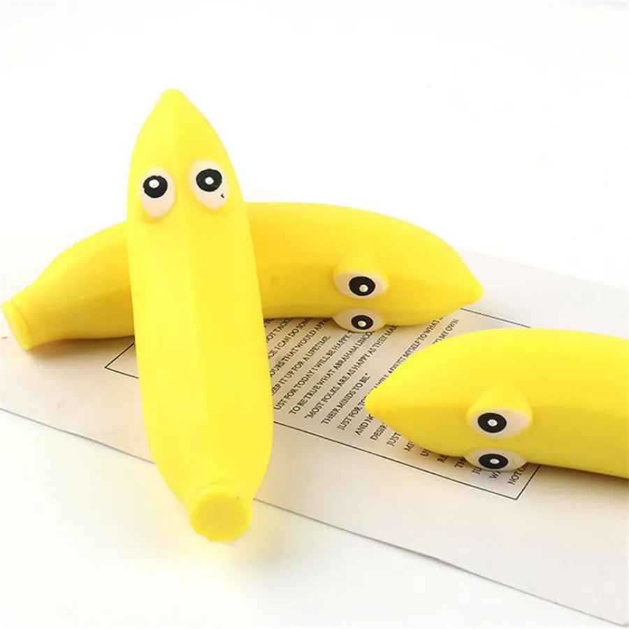 Stretchy Banana Fidget - Yellow Easter Basket Bulk | 12pc — wholesale Fidgets & Sensory by the case