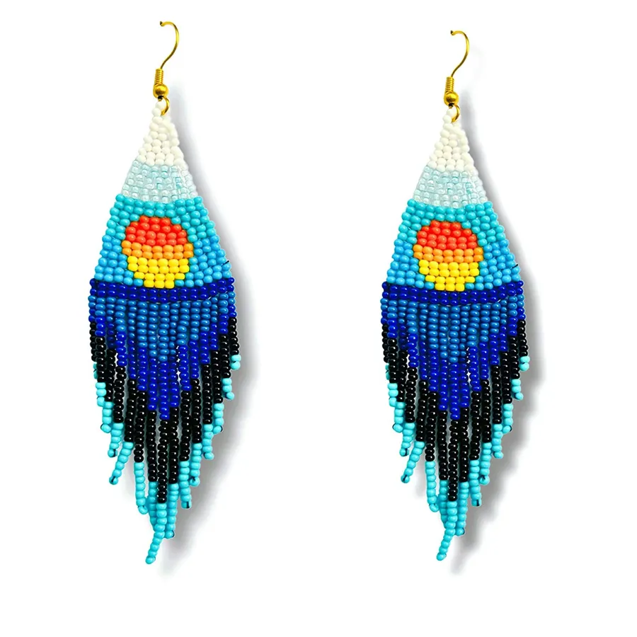 Bohemian Tassel Earrings - Seed Beads fo Keeraft Home Gifts — wholesale Apparel & Accessories by the case