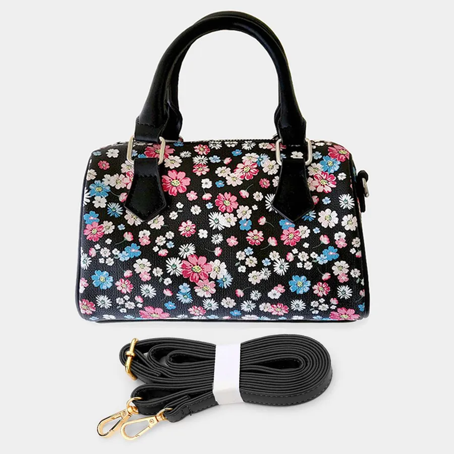 Fashionable Flower Patterned Crossbody Bag - Assorted — wholesale Bags & Backpacks by the case