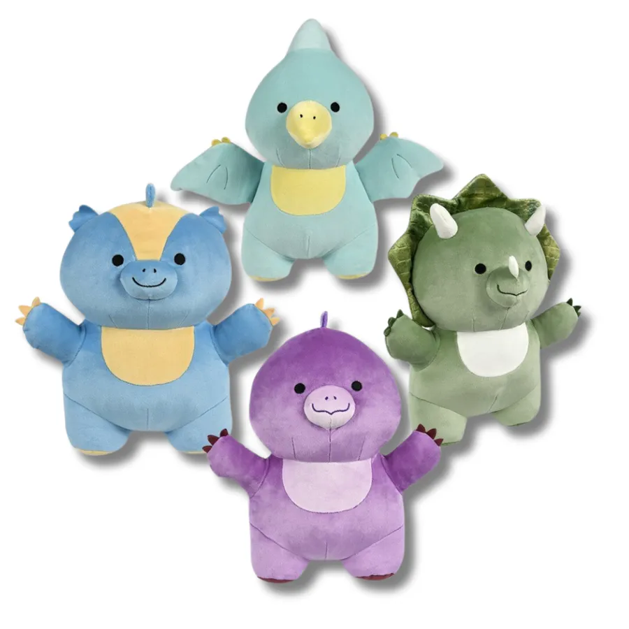 Dinosaurs Soft Plush Stuffed Animal Kids Toy- Assorted — wholesale Plush & Squishies by the case