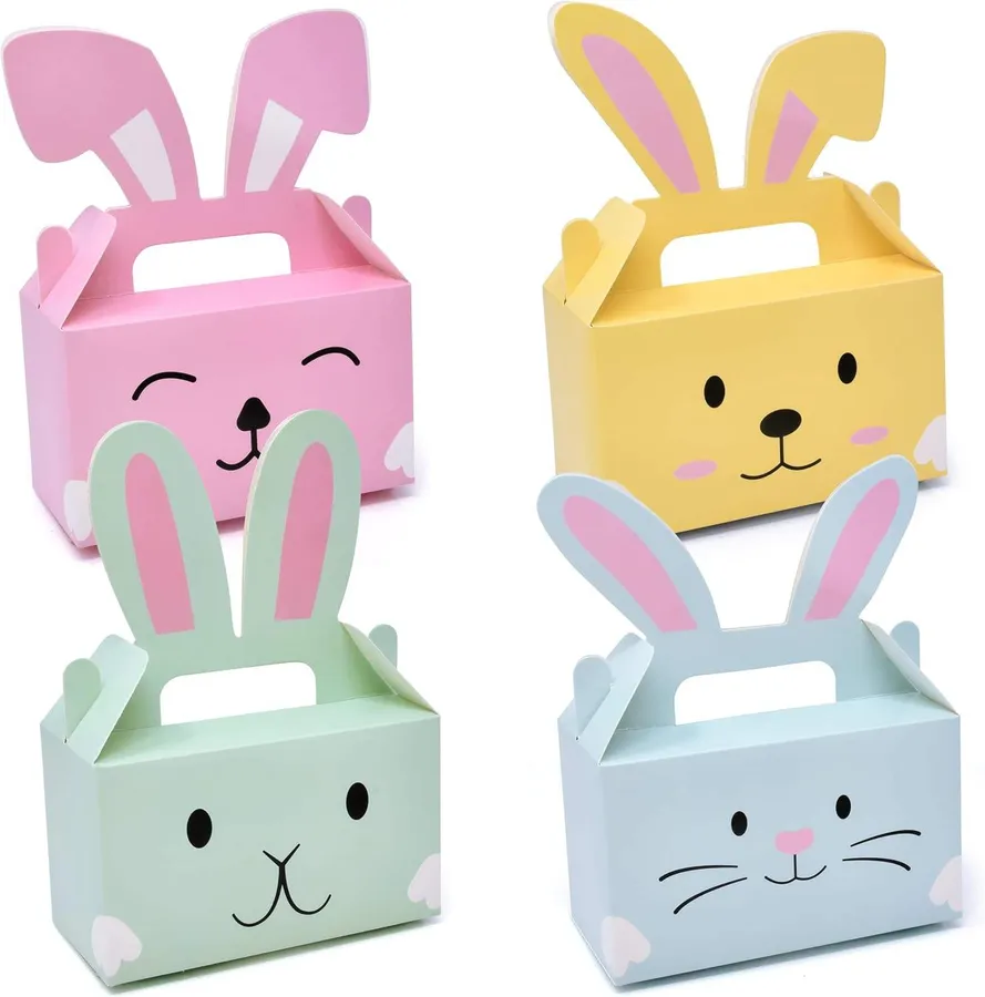 Easter Themed Cute Rabbit Twisted Gift Box - Assorted — wholesale Seasonal & Holiday by the case