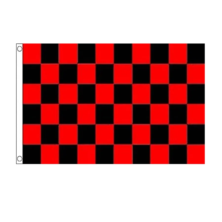 Red & Black Checkered Racing Flags — wholesale Home & Décor by the case
