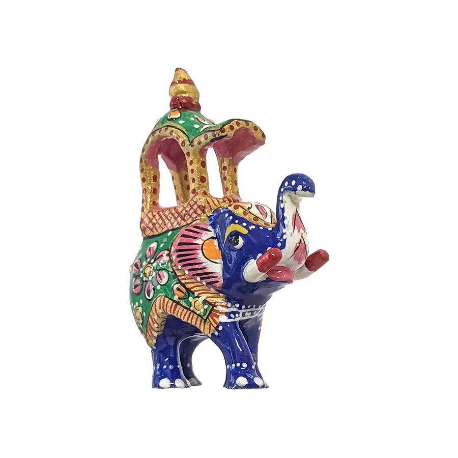 Meena Kari Artwork On Elephants - Home Décor — wholesale Home & Décor by the case