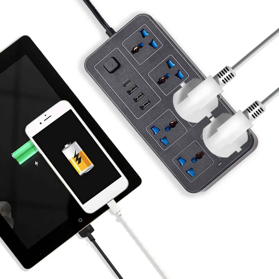 Surge Protector Power Strip with USB Ports — Gullee Gadgets — wholesale Tech & Gadgets by the case