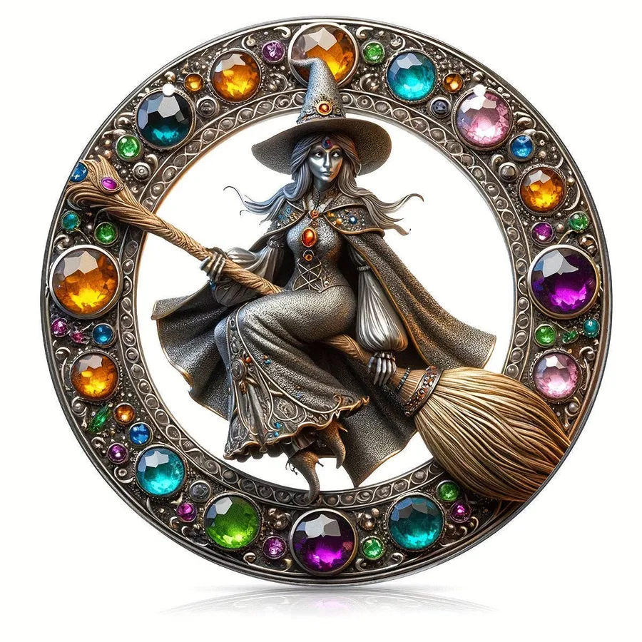 Acrylic Witch Sun Catcher Baroque Window Decor — wholesale Home & Décor by the case