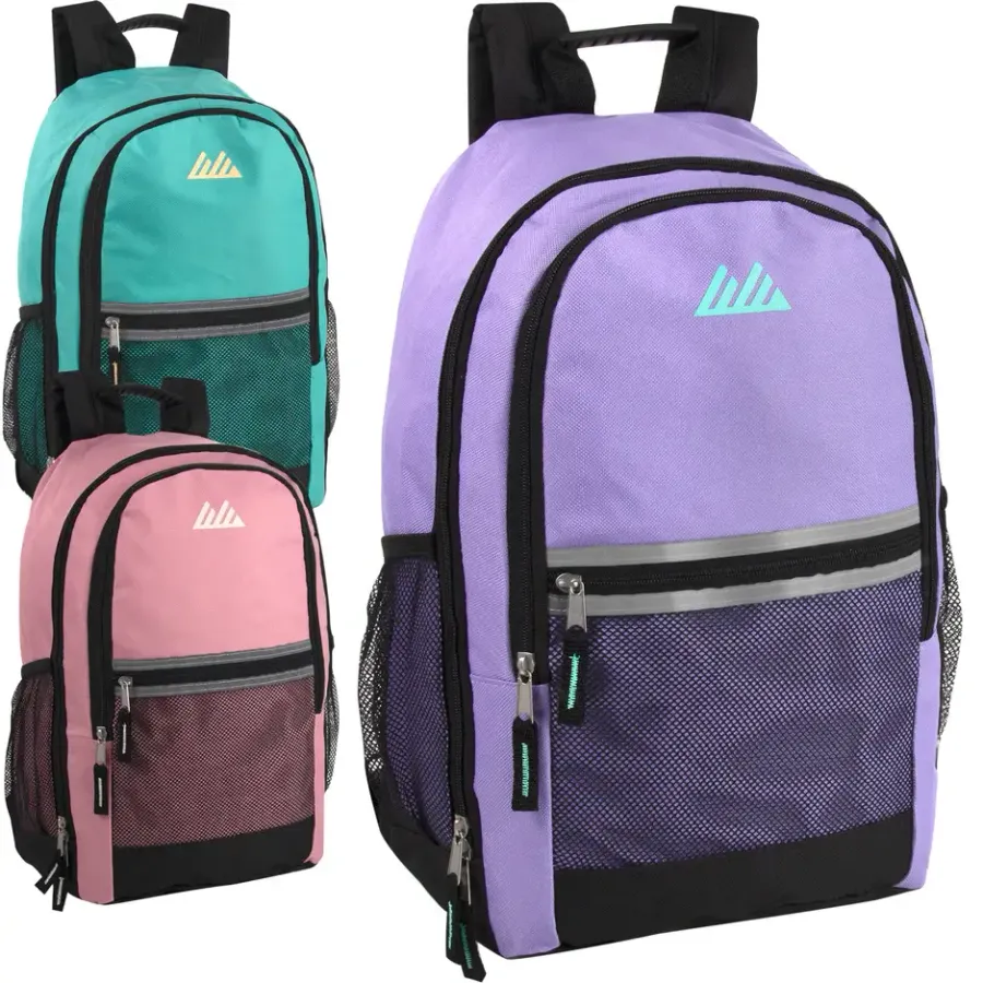 18'' Multi Pocket Backpacks For Schooling Kid- Assorted — wholesale Bags & Backpacks by the case