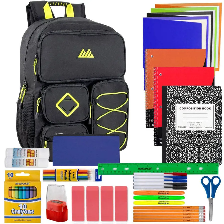 18" Back to School Backpack with 45 Supplies Kit — wholesale Bags & Backpacks by the case