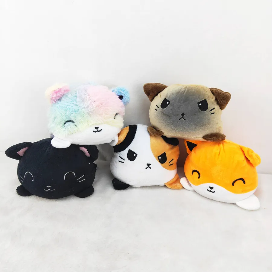 Reversible Cat Soft Plush Kids Toy- Christmas — wholesale Plush & Squishies by the case