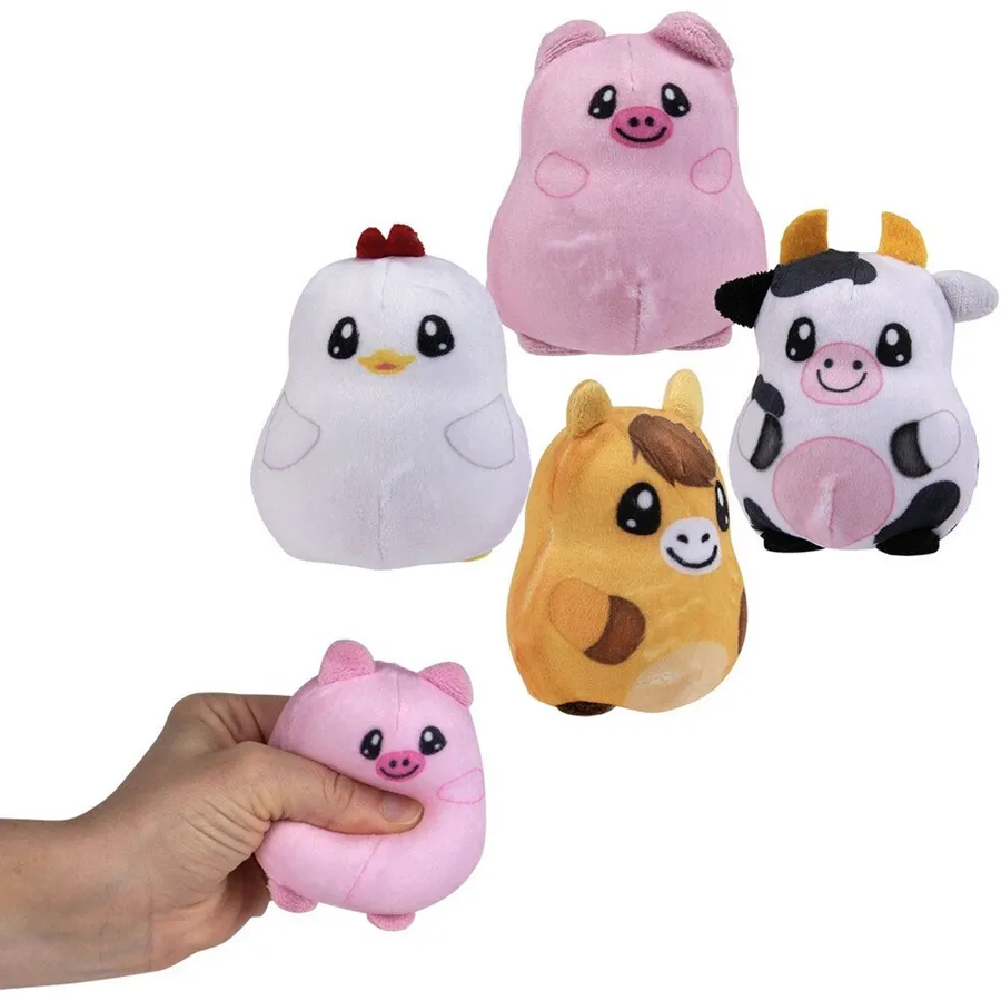 Soft Plush Squeeze Stocking Stuffer Kids Toy - Assorted — wholesale Fidgets & Sensory by the case