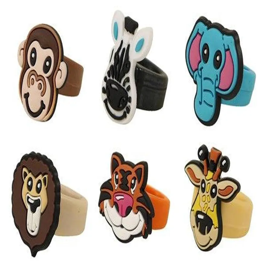 Keeraft Zoo Rubber Rings Animal-Themed Rubber Rings (MOQ-12) — wholesale Apparel & Accessories by the case
