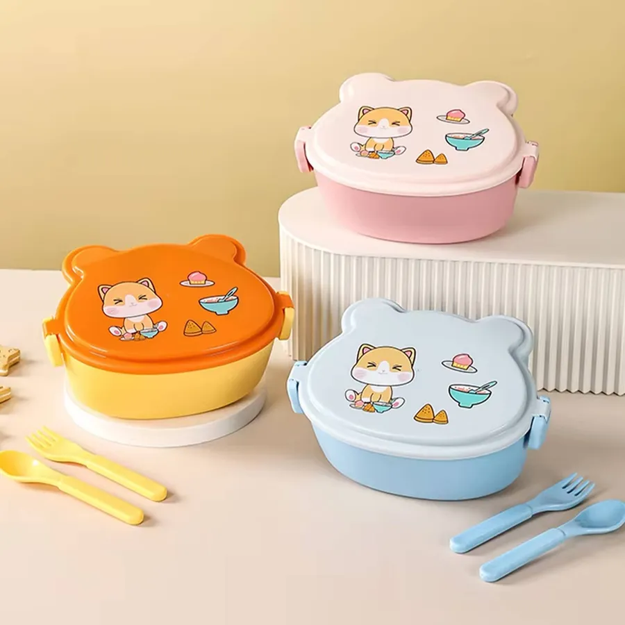 Cute Cat Shaped Microwave Lunch Box - Assorted — wholesale Pet by the case