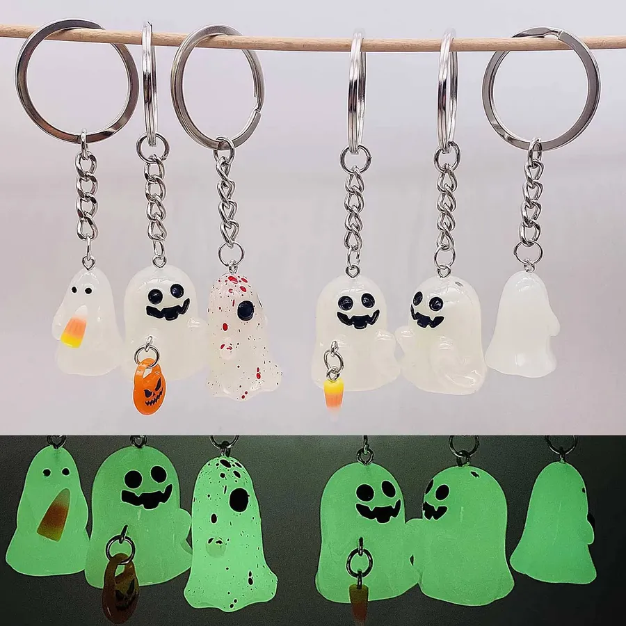 Tiny Glow-In-The-Dark Keychain In Bulk - Assorted — wholesale Keychains & Charms by the case
