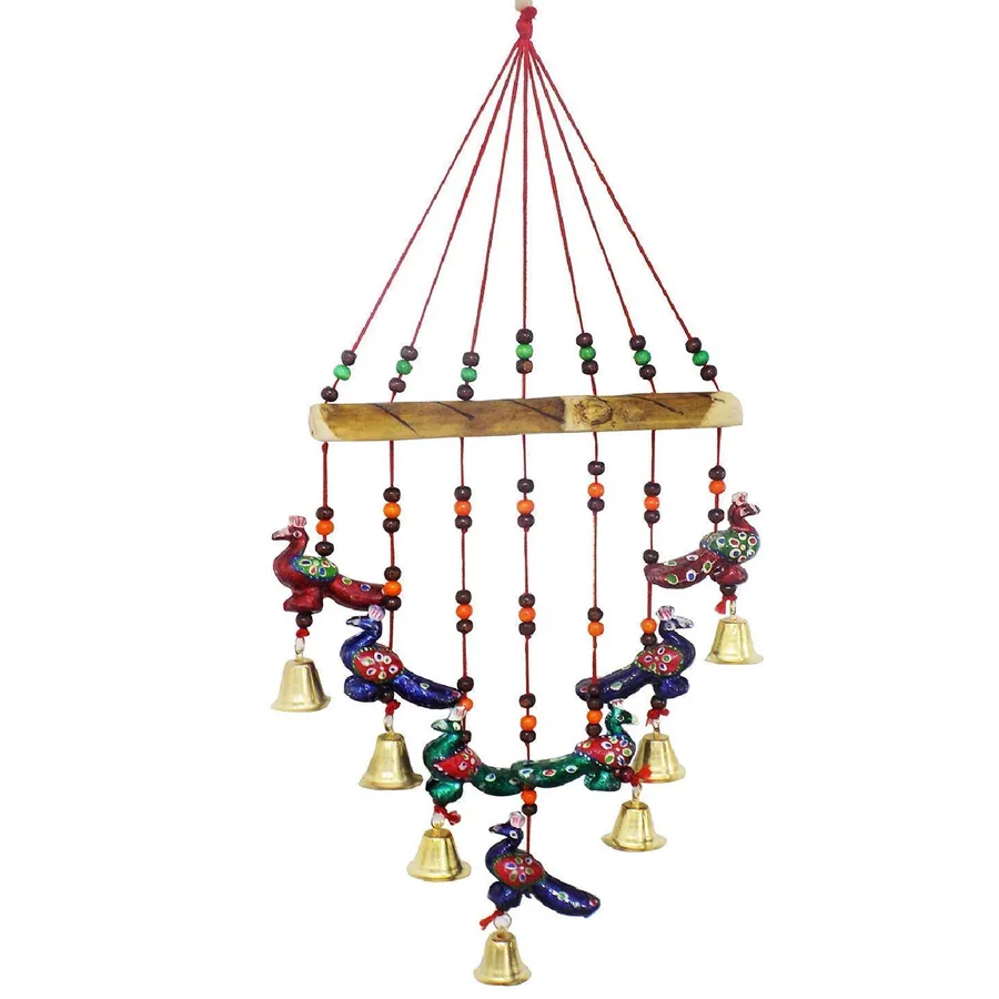 Wooden Wall Hanging Bell Room — wholesale Home & Décor by the case
