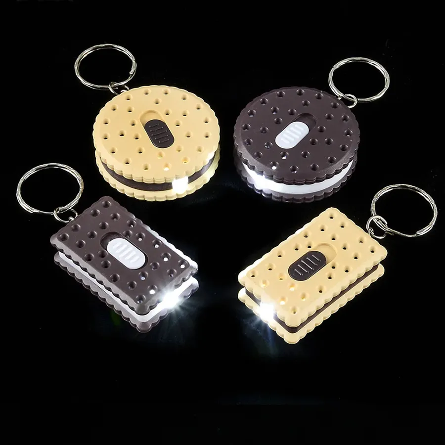 Flashlight Cookie Keychain Toy For Kids - Assorted — wholesale Keychains & Charms by the case