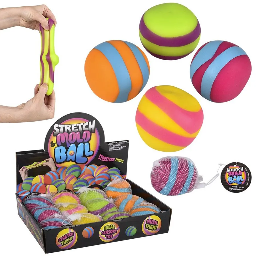 Stretchy & Mold Ball Toys - Assorted — wholesale Toys & Games by the case