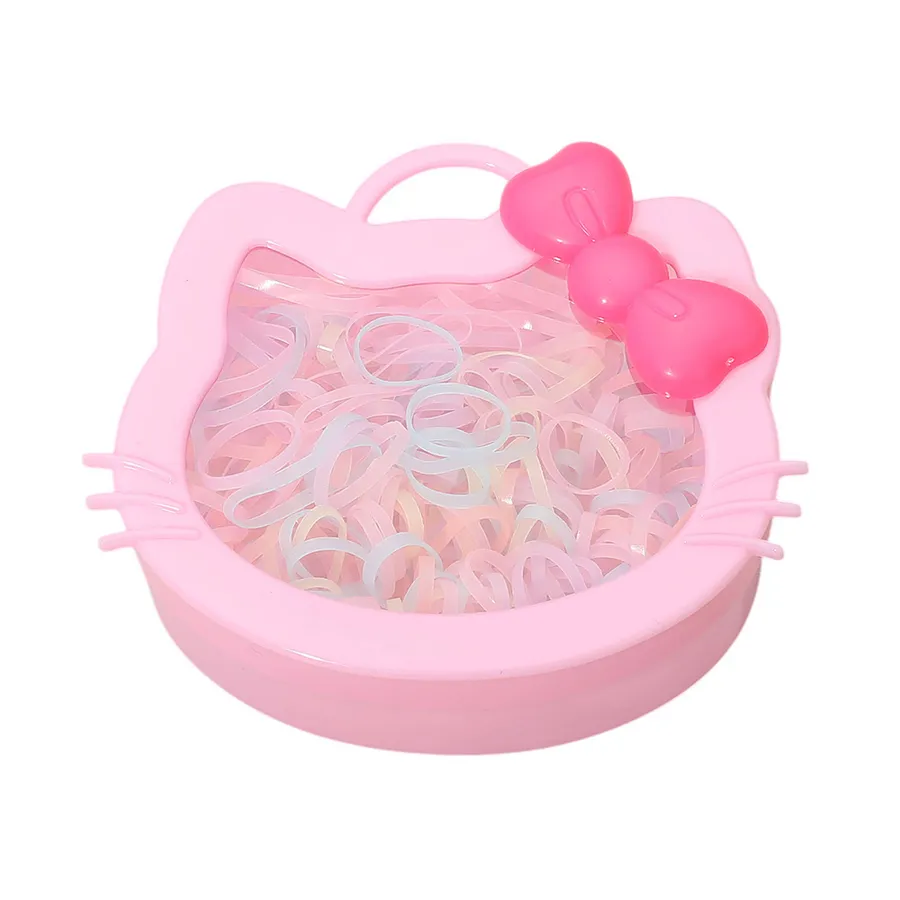 Kids Hair Accessory Box With Rubber Band - Assorted — wholesale Apparel & Accessories by the case