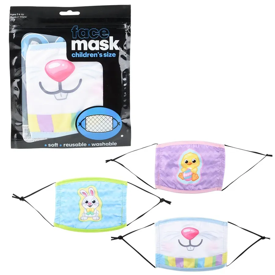 Easter Children Face Mask- Assorted — wholesale Seasonal & Holiday by the case
