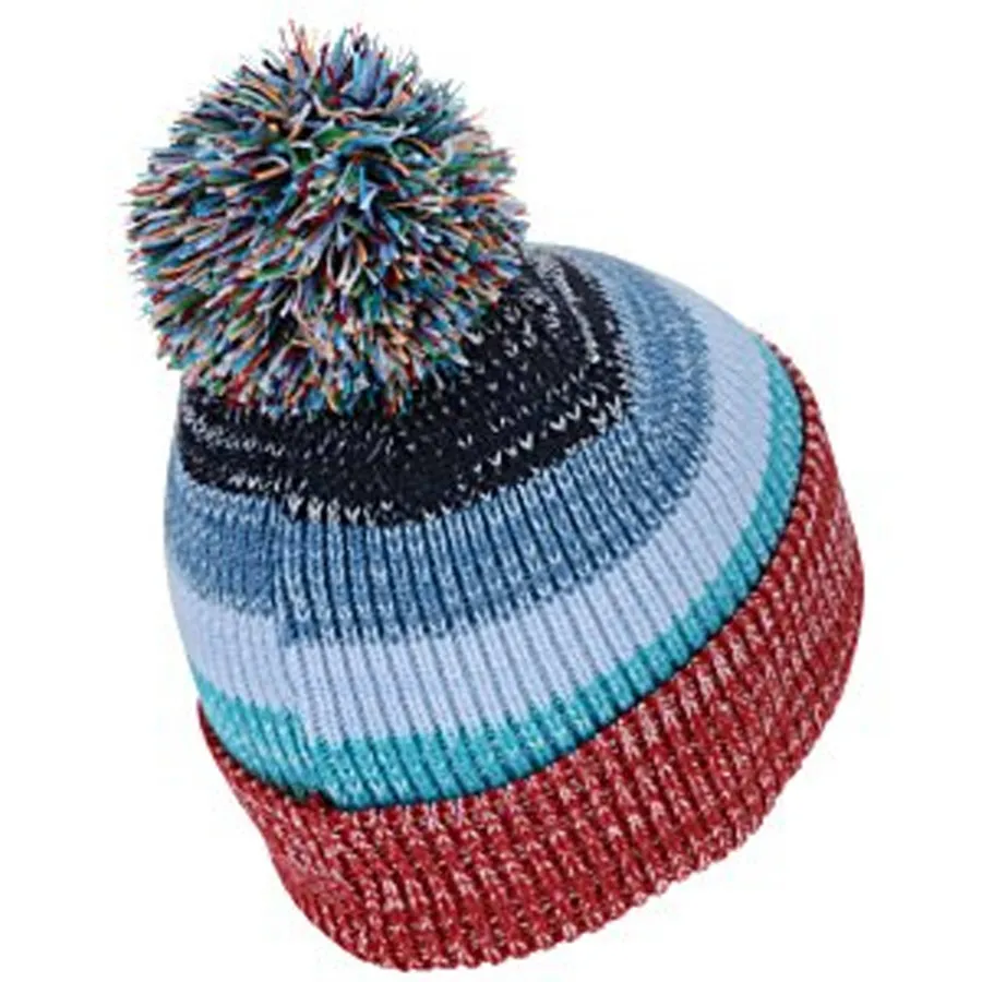 Printed Patterned Pom Pom Beanie Hat — wholesale Apparel & Accessories by the case