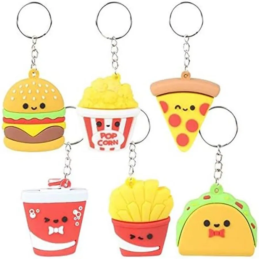 Mini Fast Food Keychain Toy- Assorted — wholesale Keychains & Charms by the case