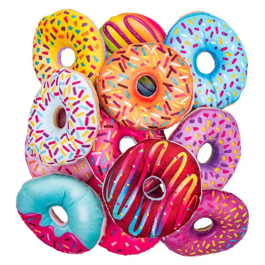 Soft Plush Colorful Donut Kids Toy - Assorted — wholesale Plush & Squishies by the case