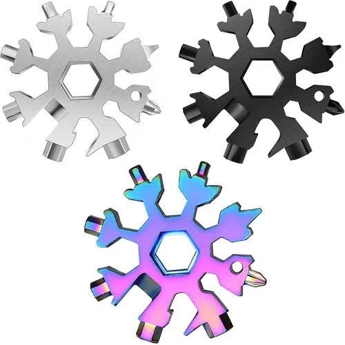 18-in-1 Snowflake Multi-Tool | EDC Pocket Gadget — wholesale Kitchen & Drinkware by the case