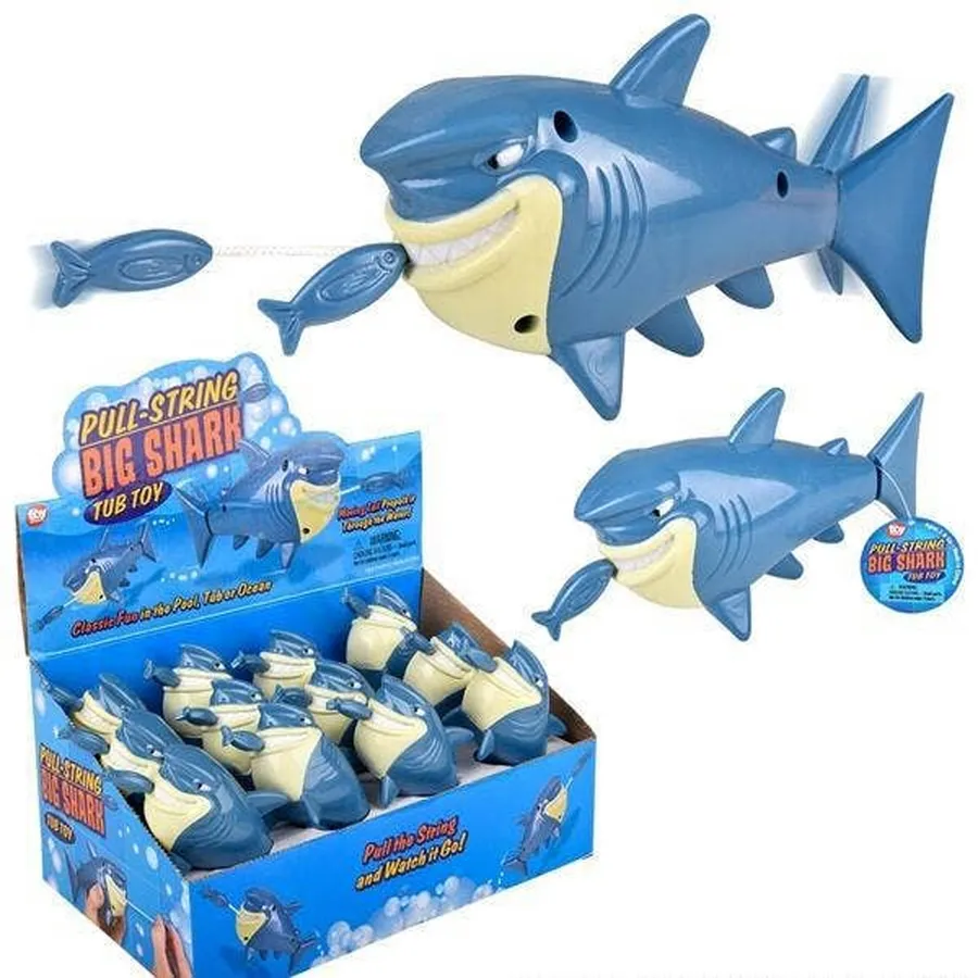 Easter Pull-String Shark Bath Kids Toys — wholesale Seasonal & Holiday by the case