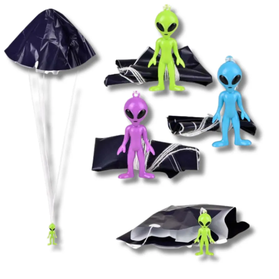 Alien Paratrooper Figurines For Kids - Assorted — wholesale Home & Décor by the case