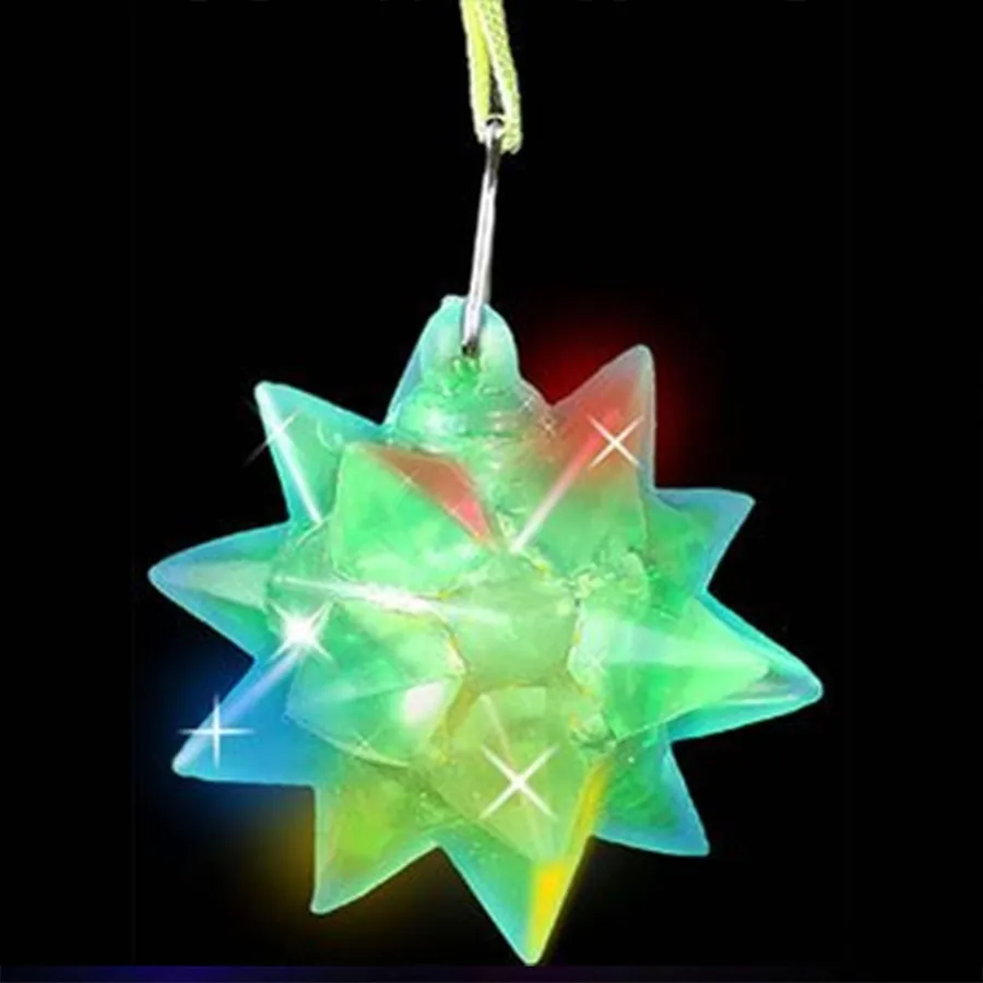 Sensory Toy Squishy Flashing Crystal Star Ball Light-Up Necklace — wholesale Fidgets & Sensory by the case