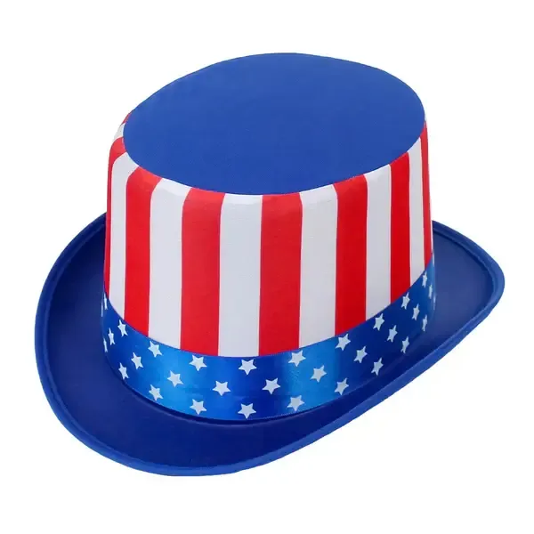 Patriotic American Flag Top Hat — wholesale Apparel & Accessories by the case