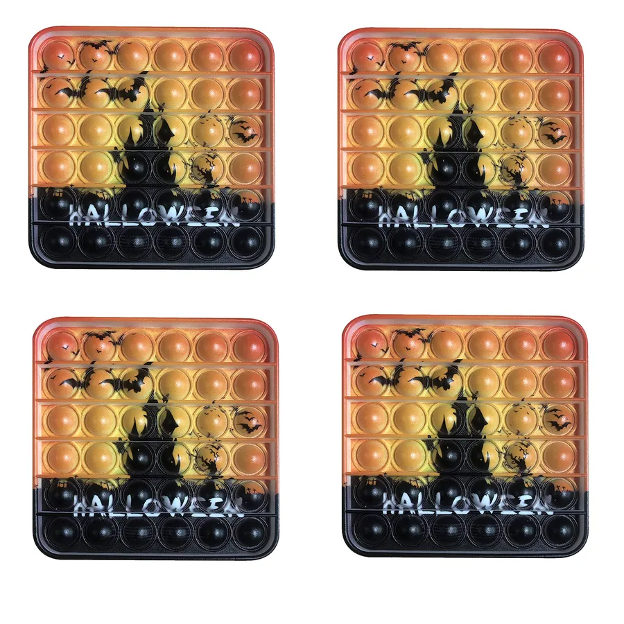 Wholesale Halloween Pop It Fidget Square Kids Toy- — wholesale Fidgets & Sensory by the case