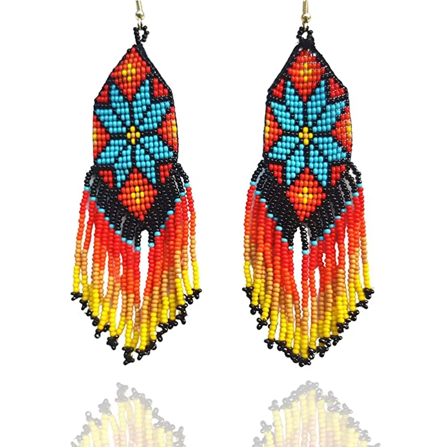 Geometric Seed Bead Earrings - Everyday Keeraft Home Gifts — wholesale Apparel & Accessories by the case