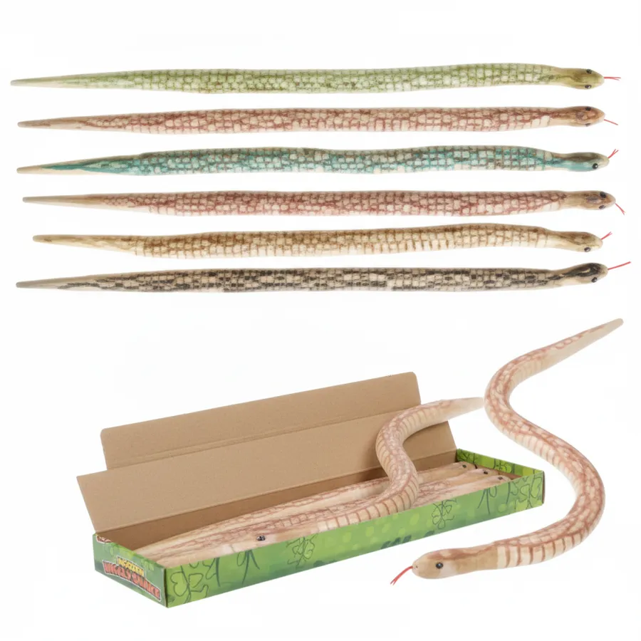 20-Inch Wooden Wiggly Snake Sensory Toy - Flexible Fidget Toy for Kids and Adults — wholesale Fidgets & Sensory by the case