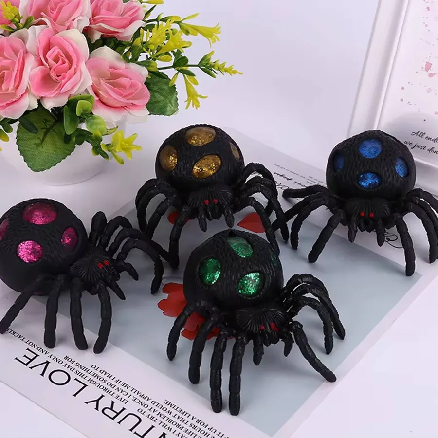 Wholesale Halloween Spider Fidget Squishy Ball Kids Toy — wholesale Fidgets & Sensory by the case