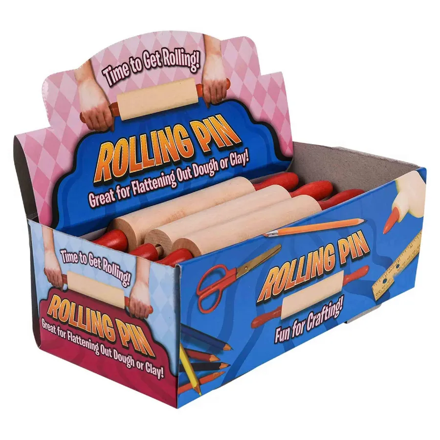 Wooden Rolling Pins Toy For Kids — wholesale Toys & Games by the case