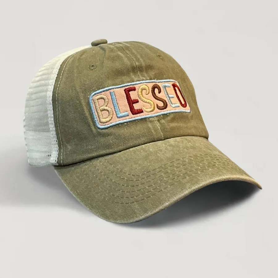 Solid Patterned Mesh Back Baseball Cap - Assorted — wholesale Apparel & Accessories by the case