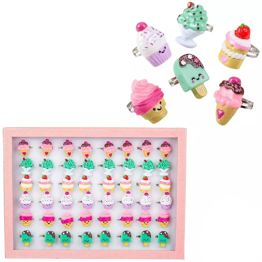 Unique Dessert Rings For Kids - Assorted — wholesale More Wholesale Goods by the case