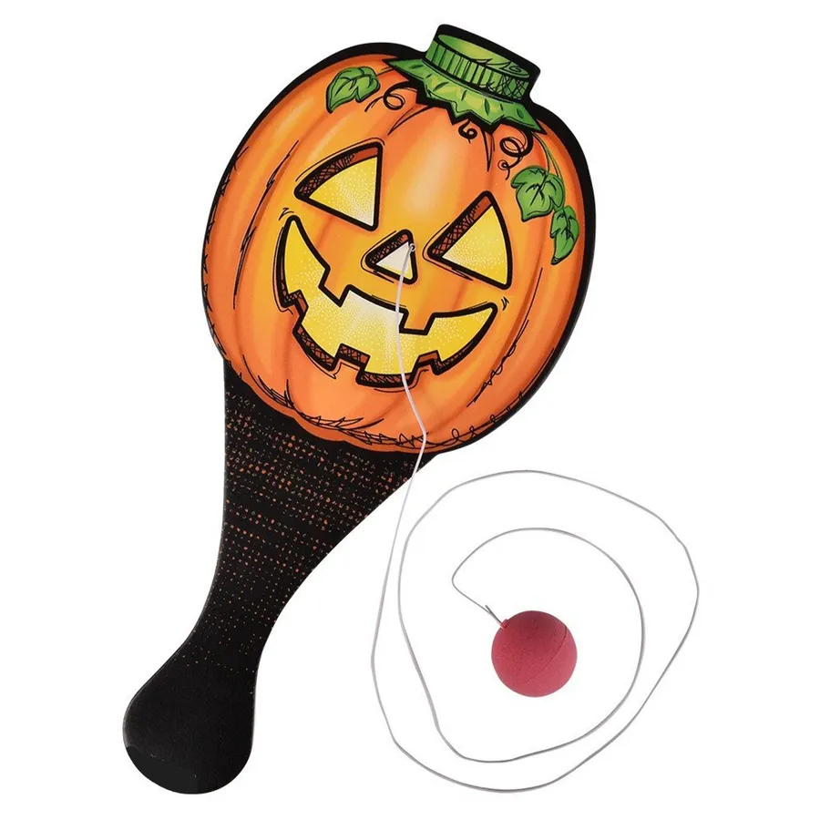 Halloween Jack-O-Lantern Paddle Balls – 12-Pack Display — wholesale Seasonal & Holiday by the case