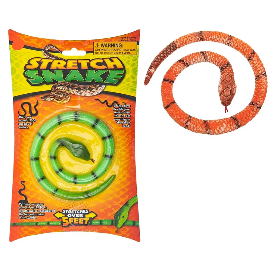 Stretchy Snake Fidget Kids Toys- Assorted — wholesale Fidgets & Sensory by the case