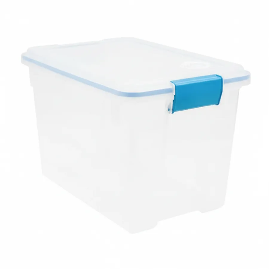 Clear Plastic Storage Bins - Stackable Home Organizer with Lids, 20-Quart — wholesale Kitchen & Drinkware by the case