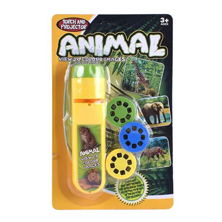 Jungle Animals Slides Projector Torch In Bulk — wholesale Toys & Games by the case
