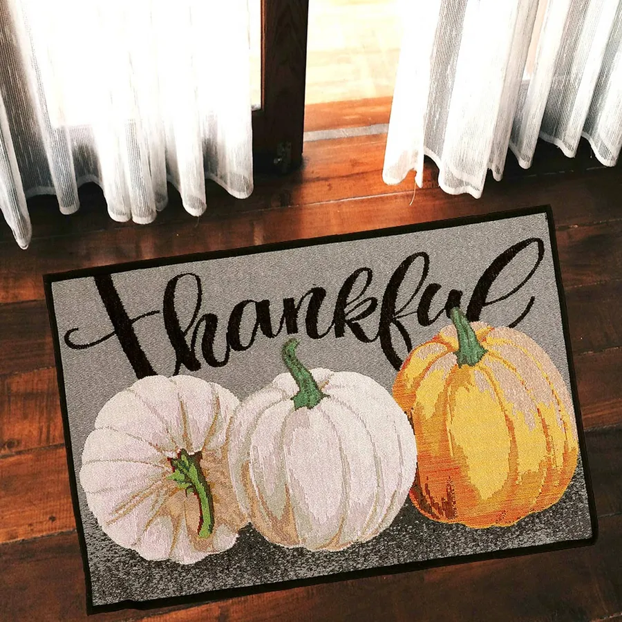 Pumpkin Print Tapestry Door Mat — wholesale More Wholesale Goods by the case