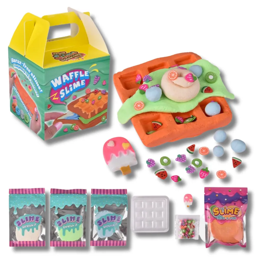Fun 5.6" Waffle Clay Slime Kit for DIY Sensory Play-Assorted — wholesale Fidgets & Sensory by the case