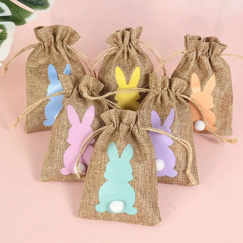 Back To School Themed Pouch Burlap Bags - Assorted — wholesale Bags & Backpacks by the case
