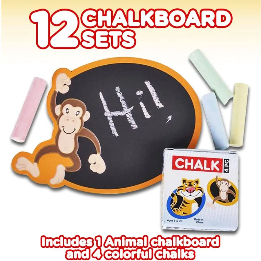 Animal Chalkboard Sets - Assorted Colors (MOQ-12) — wholesale Home & Décor by the case