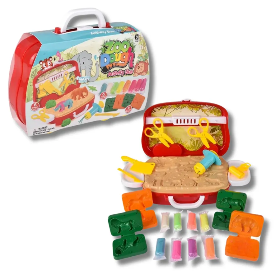 Creative Dough Zoo Playset For Kids - Assorted — wholesale Toys & Games by the case