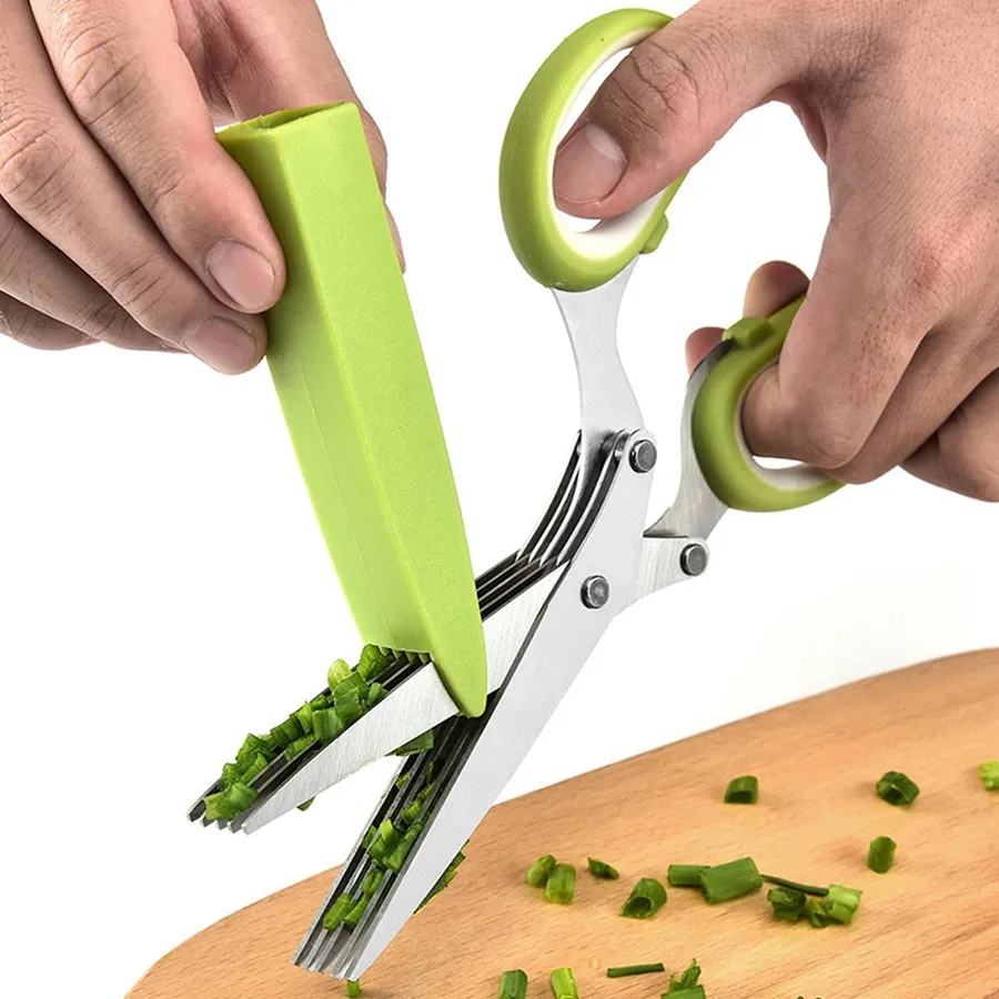 Multi-Blade Kitchen Shears - Stainless Steel, 5-Layer — wholesale Kitchen & Drinkware by the case